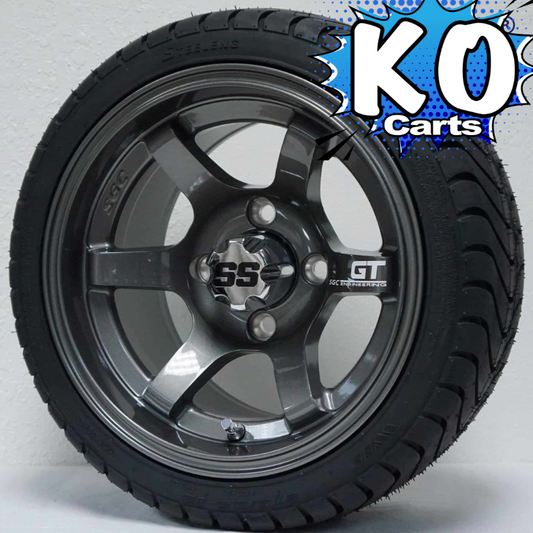 GT Gunmetal Wheels and Tires (SET OF 4)