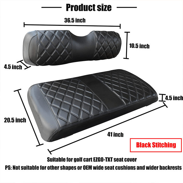 Seat Covers - Premium Diamond Slip On Cover - EZGO TXT