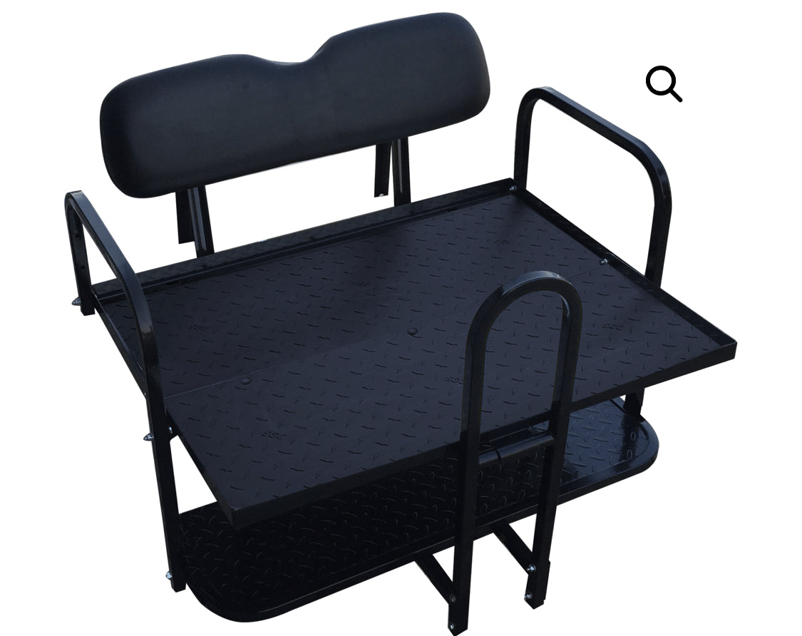 Rear Seat Kit with Flip Cargo Bed - CLUB CAR DS (2000-2013)