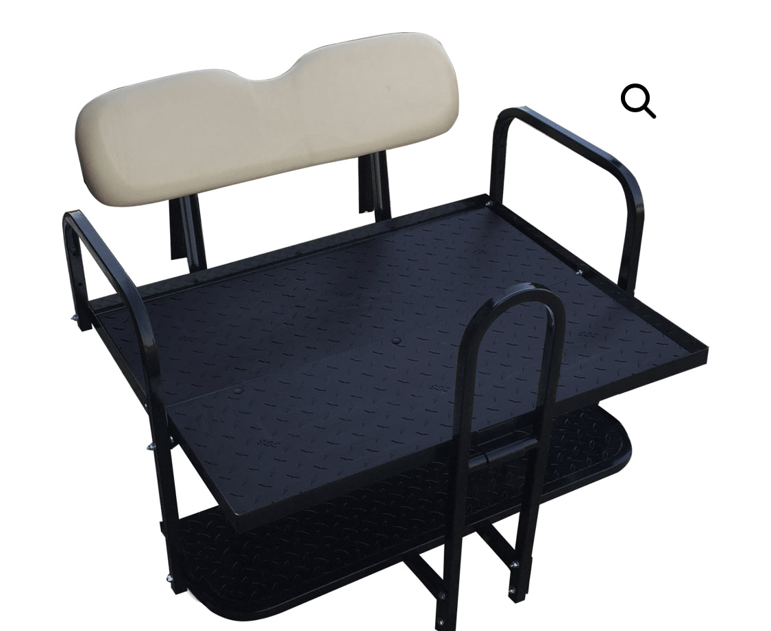 Rear Seat Kit with Flip Cargo Bed - CLUB CAR DS (2000-2013)