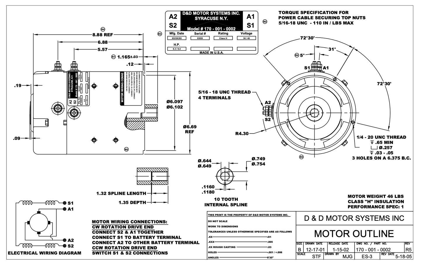 Motor (Factory Style Replacement - Series) - CLUB CAR DS