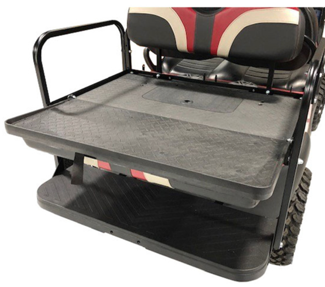 Rear Seat Kit with Flip Cargo Bed - MACH3 - CLUB CAR PRECEDENT & TEMPO (2004-Present)