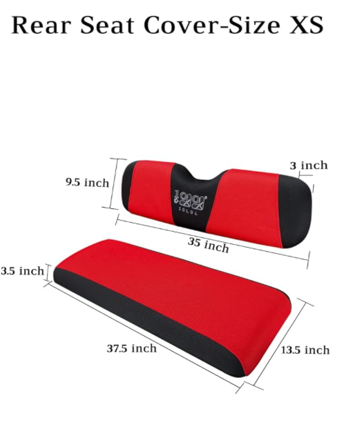 CLEARANCE! Rear Seat Covers - Black/Red Slip On Cover - UNIVERSAL