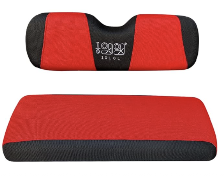 CLEARANCE! Rear Seat Covers - Black/Red Slip On Cover - UNIVERSAL