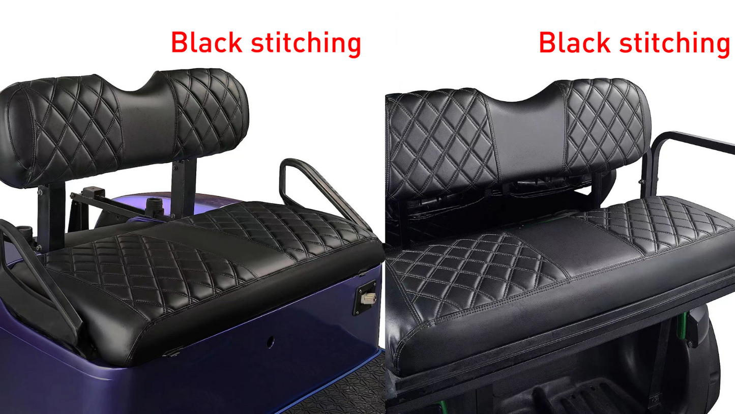 Seat Covers - Premium Diamond Black Slip On Cover - EZGO RXV