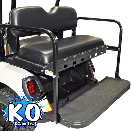 Rear Seat Kit with Flip Cargo Bed - MACH3 - CLUB CAR PRECEDENT & TEMPO (2004-Present)