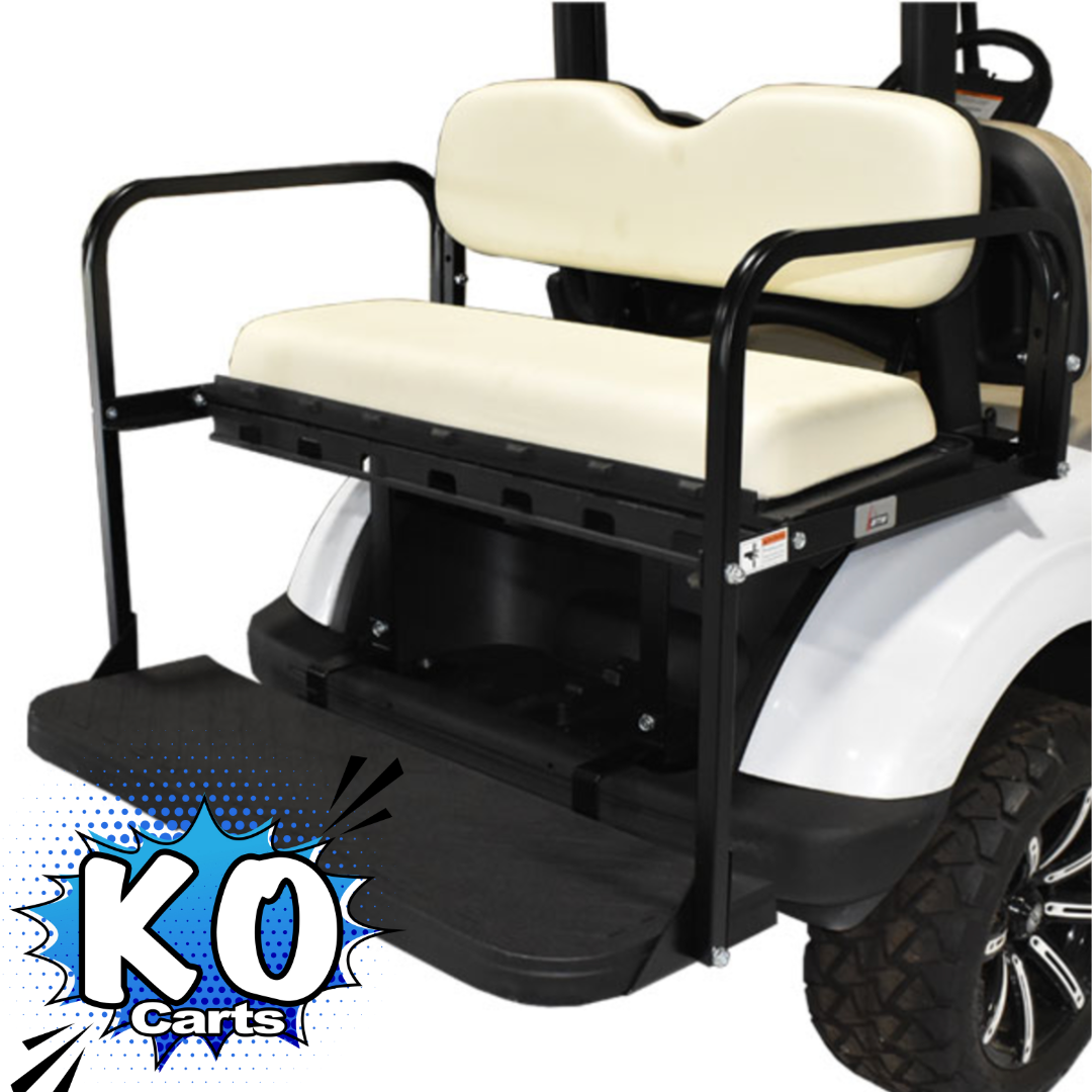 Rear Seat Kit with Flip Cargo Bed - MACH3 - CLUB CAR PRECEDENT & TEMPO (2004-Present)