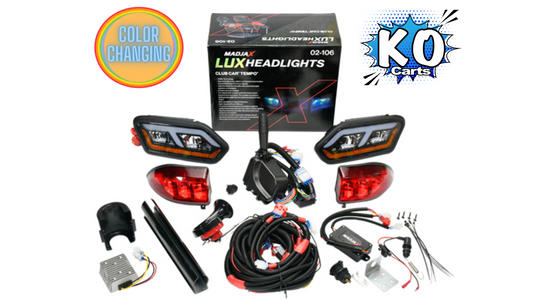 LED Light Kit - Street Legal - RGB Color Changing - CLUB CAR TEMPO