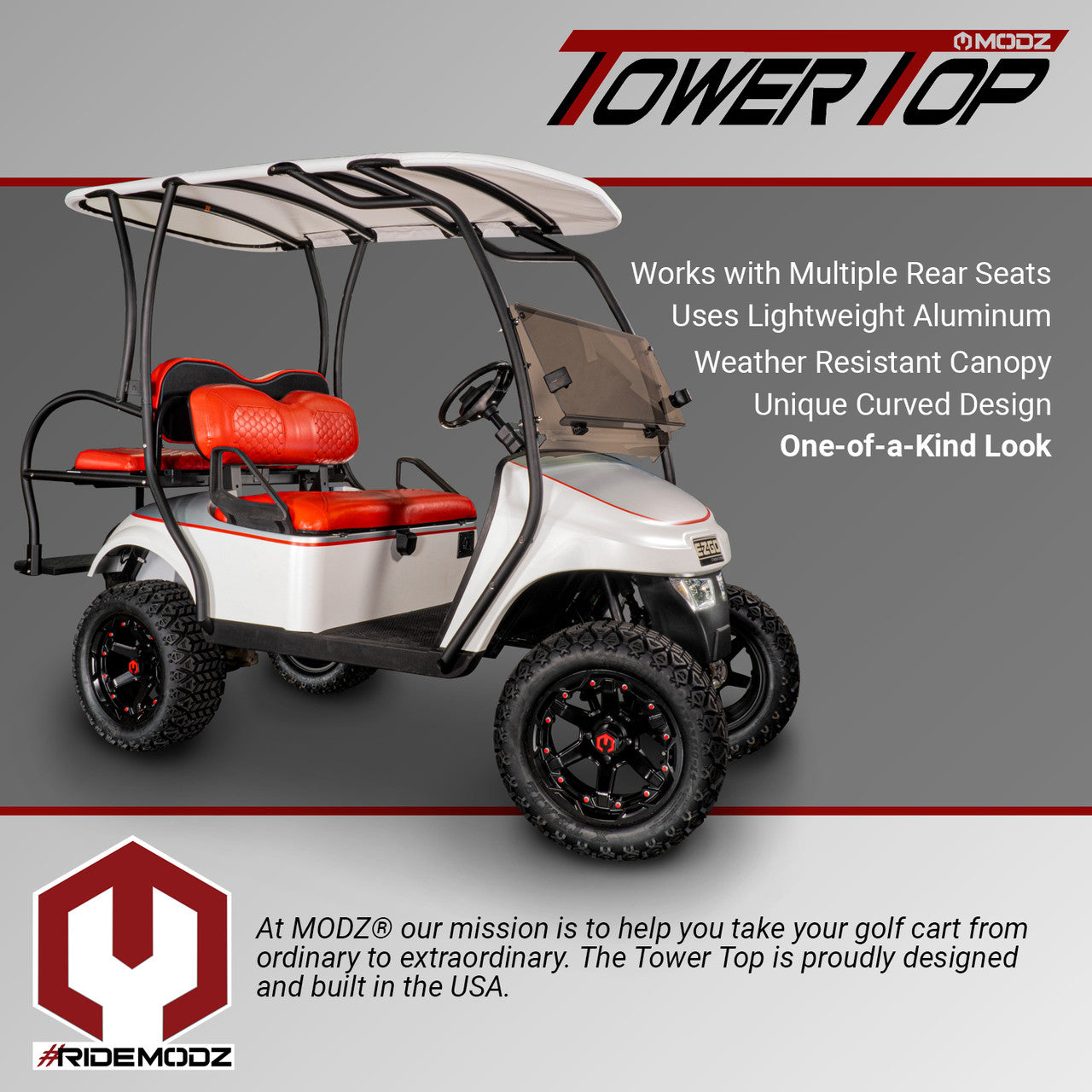 Extended Top - Tower Top - EZGO TXT / EZGO T48 / EZGO Express