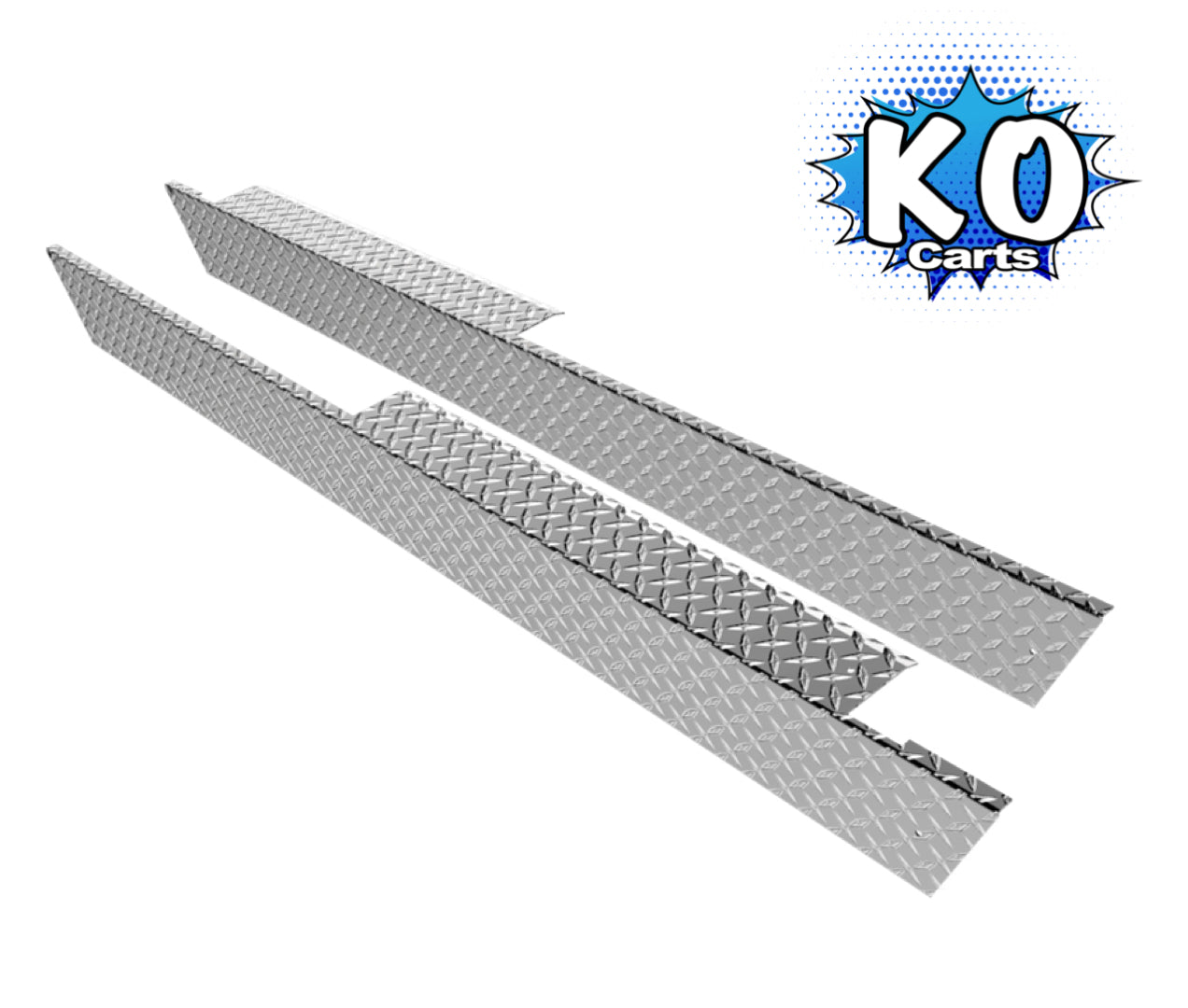 Rocker Panels - Polished Diamond Plate - CLUB CAR PRECEDENT