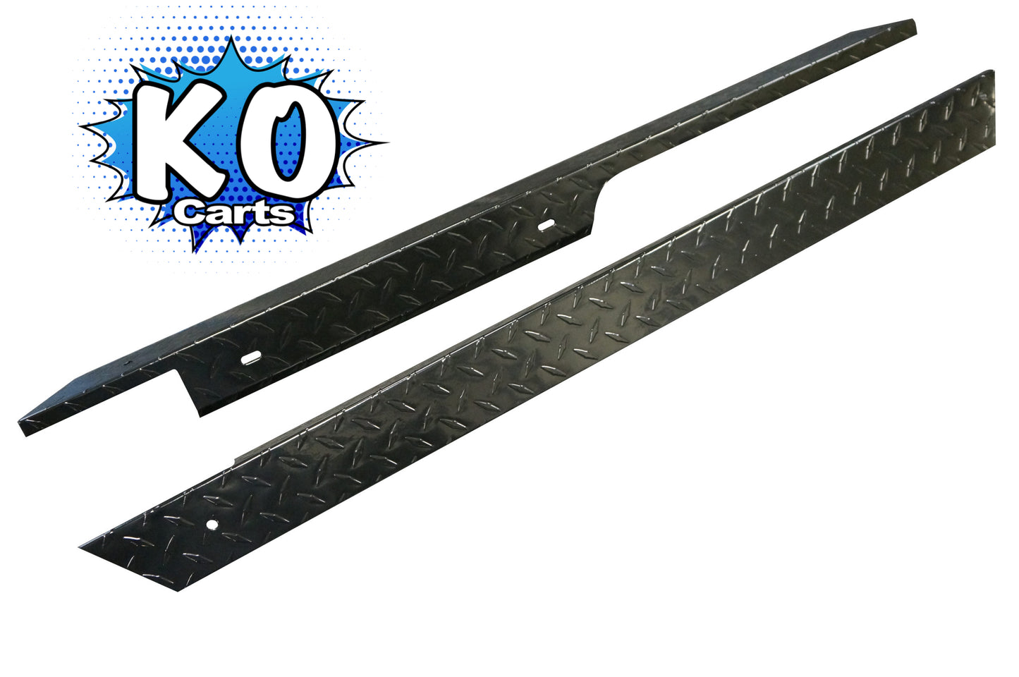 Rocker Panels - Black Diamond Plate - EZGO RXV