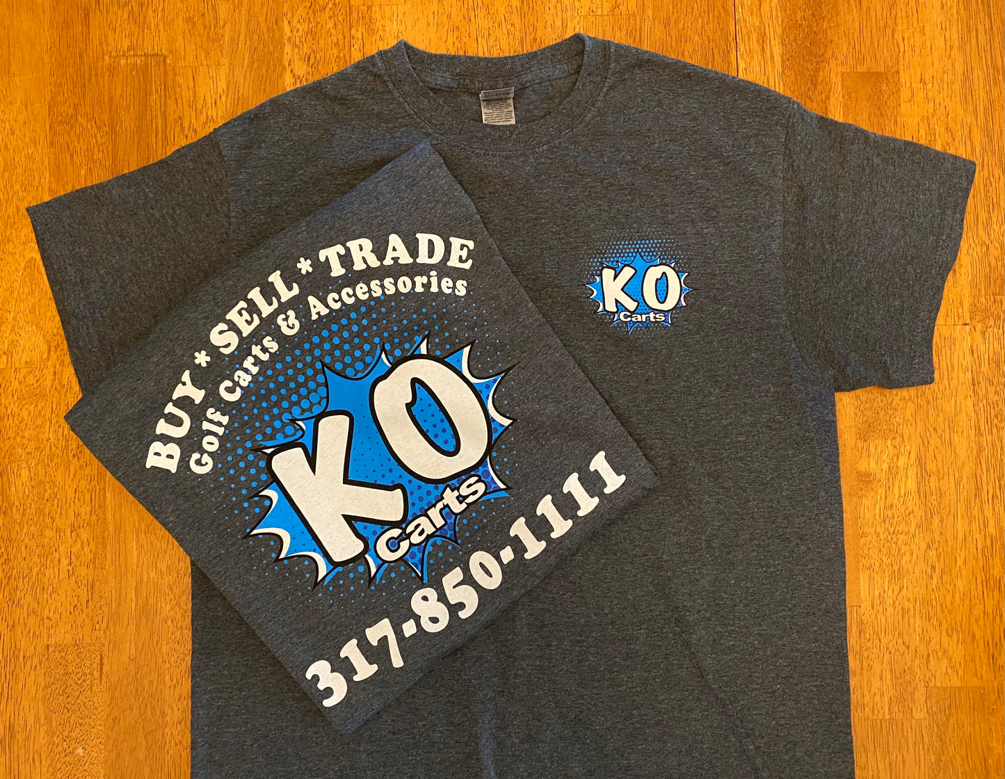 Short Sleeve Shirt - KO Carts Logo Design