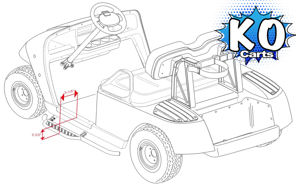 Running Boards Nerf Bars - EZGO TXT