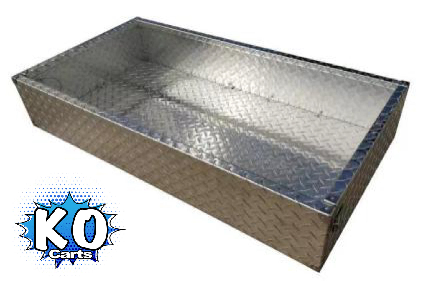 Utility Box- Polished Aluminum Diamond Plate - EZGO TXT (1996-2013)