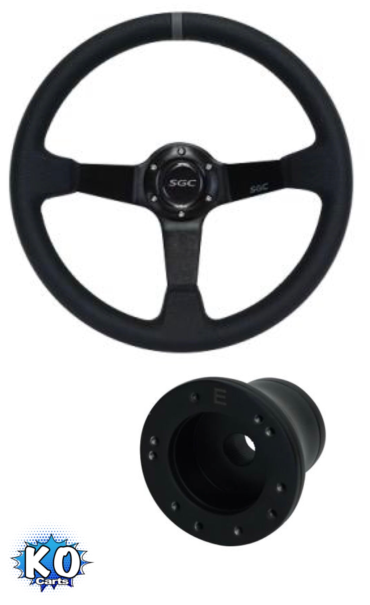 Steering Wheel Combo Kit - Black with Gray Stripe - YAMAHA G29 DRIVE