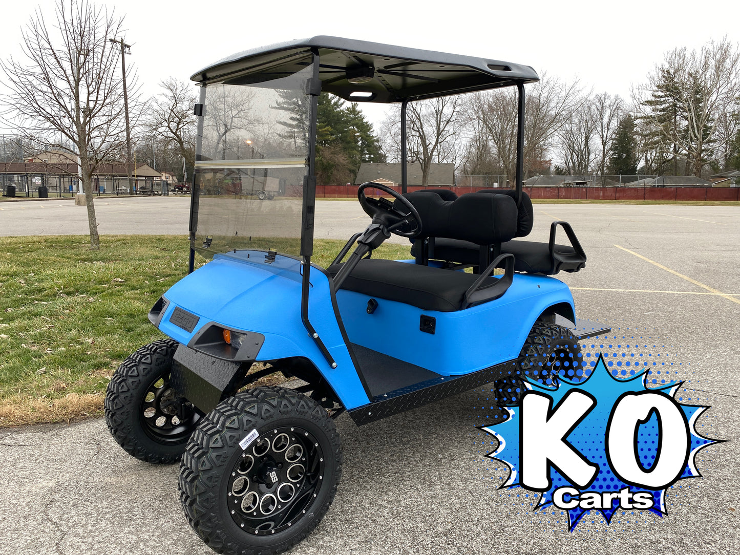 Foldable Tinted Windshield - EZGO TXT