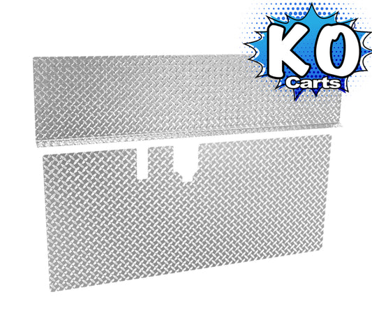 Full Cover Aluminum Diamond Plate Floor Mat - CLUB CAR DS