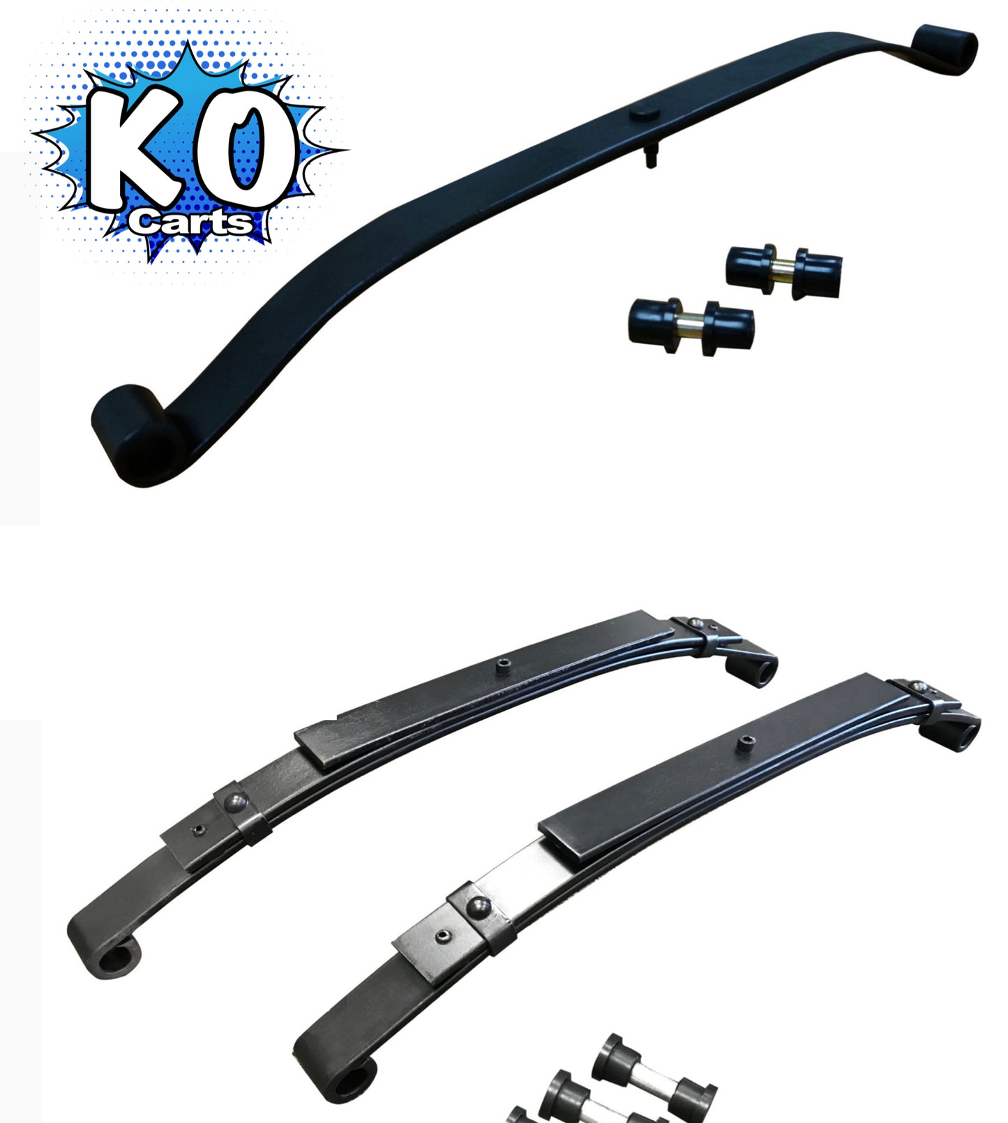 Front and Rear Leaf Spring Combo Set - CLUB CAR DS