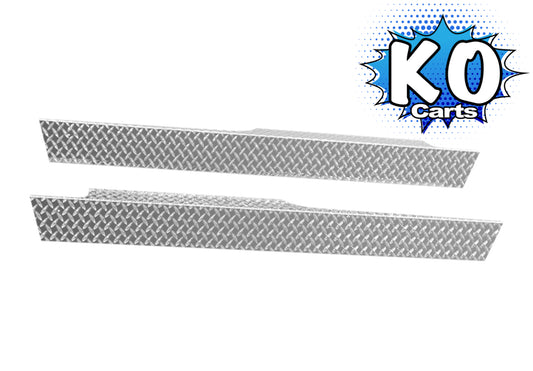 Rocker Panels - Polished Aluminum Diamond Plate - EZGO RXV (2006-UP)