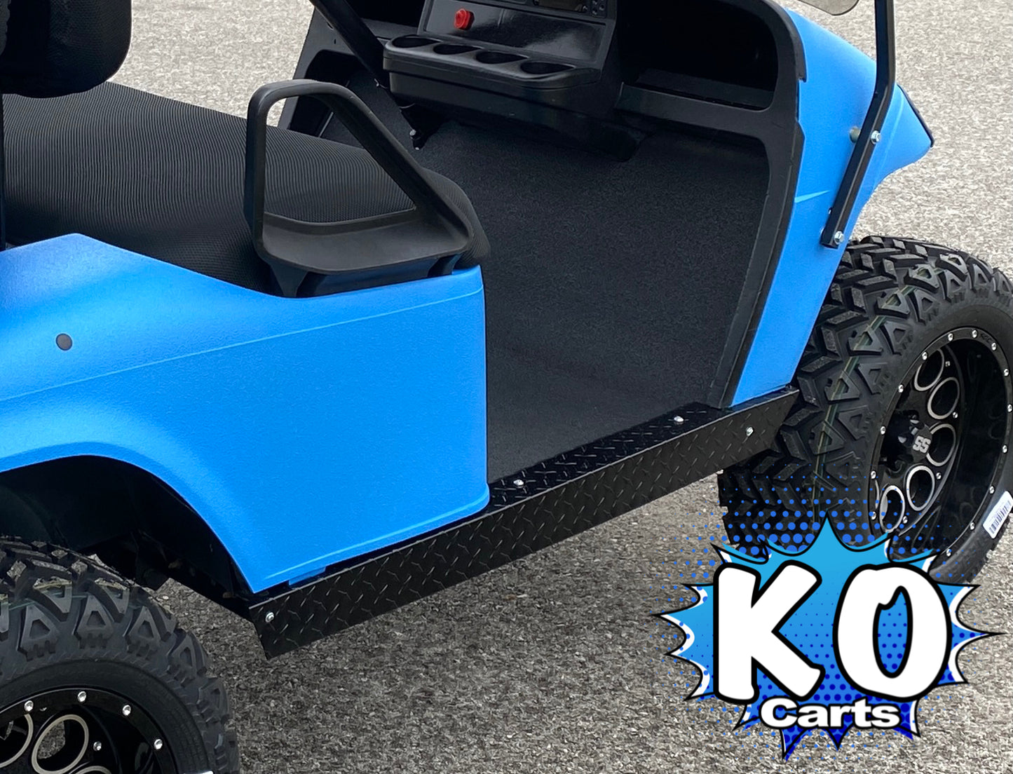 Rocker Panels - Black Powder Coated - EZGO TXT (1996-2013)