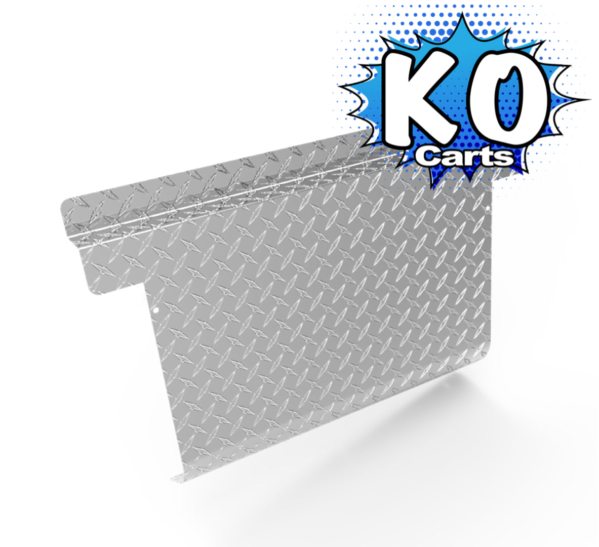 Engine Cover Access Panel - Polished Aluminum Diamond Plate - EZGO TXT (1996-UP)