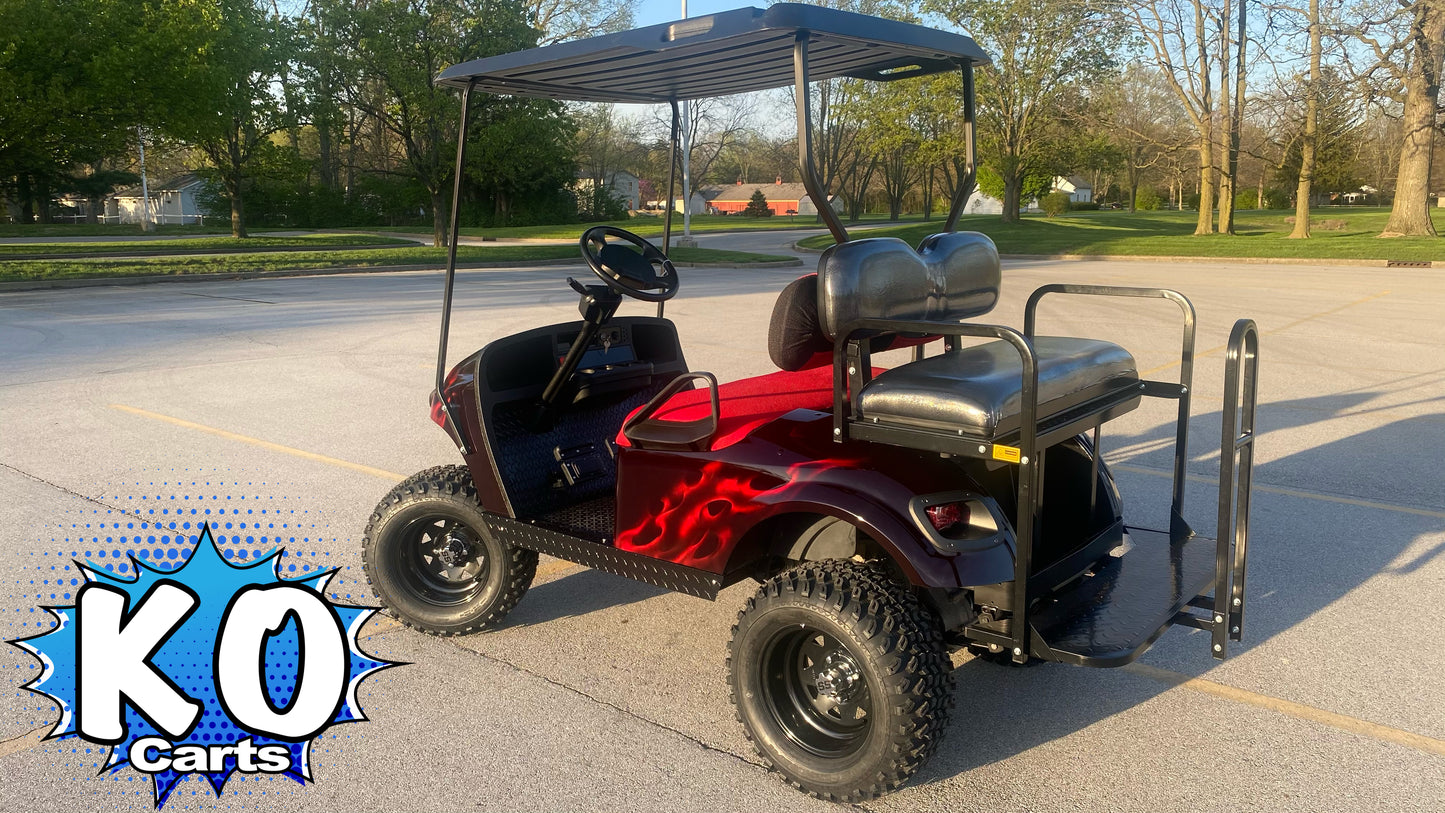 Rear Seat Kit with Flip Cargo Bed - EZGO TXT