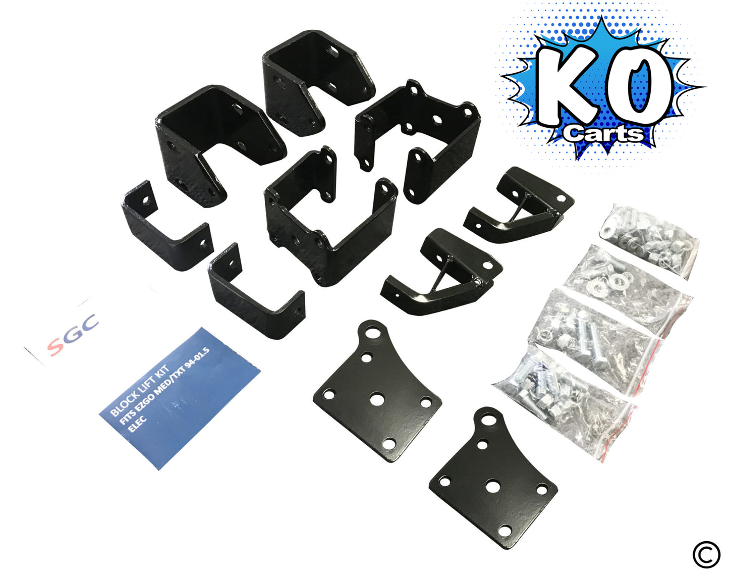 Lift Kit – 4″ Block Kit - EZGO TXT