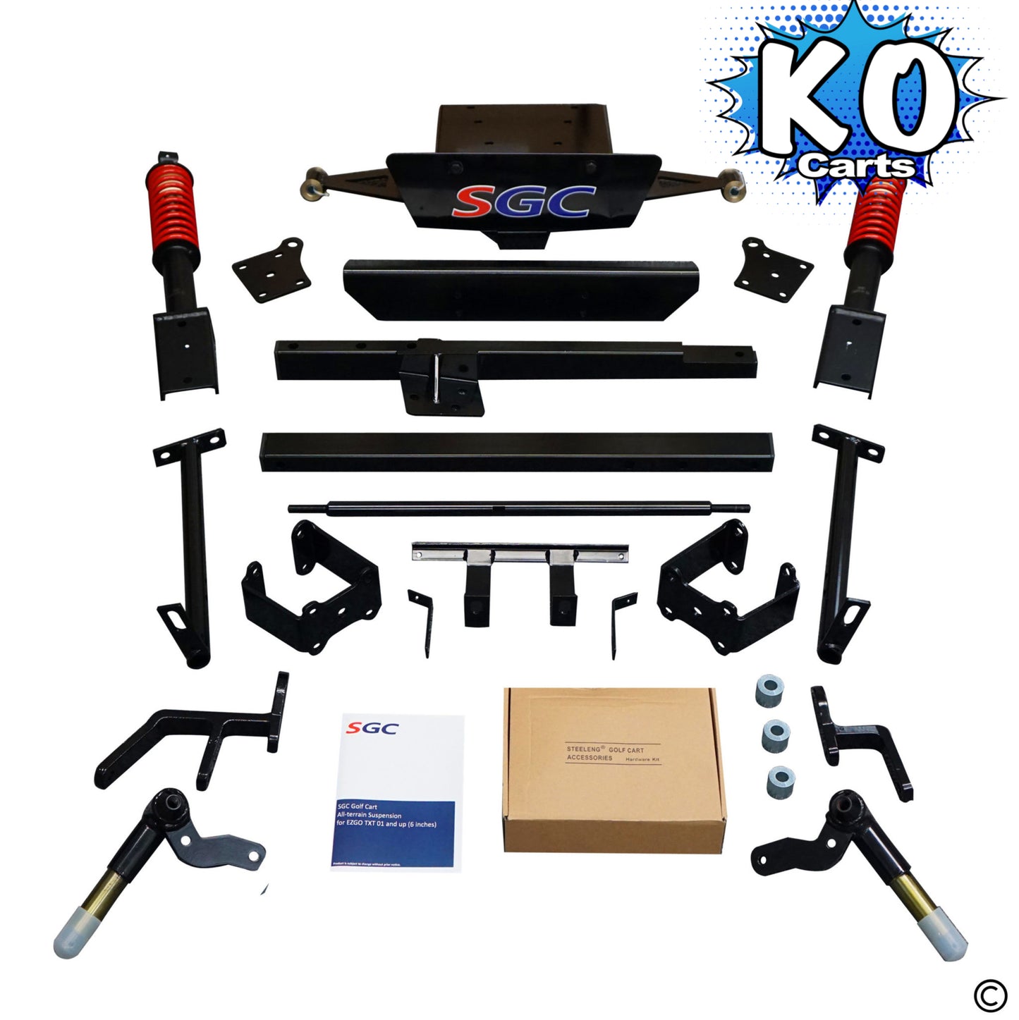 Lift Kit – 6" Coil Over Shock A-Arm - EZGO TXT Electric